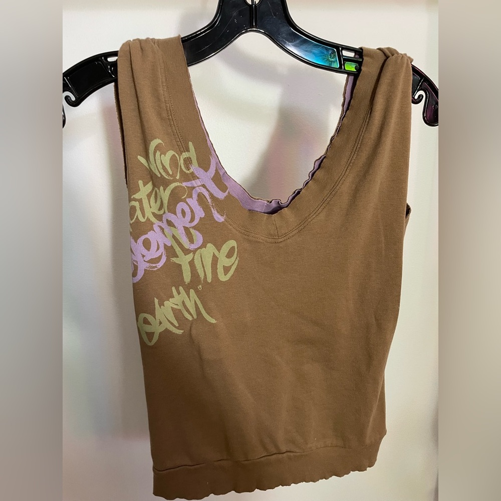 Vintage Y2K Element brown top, size L, like new
